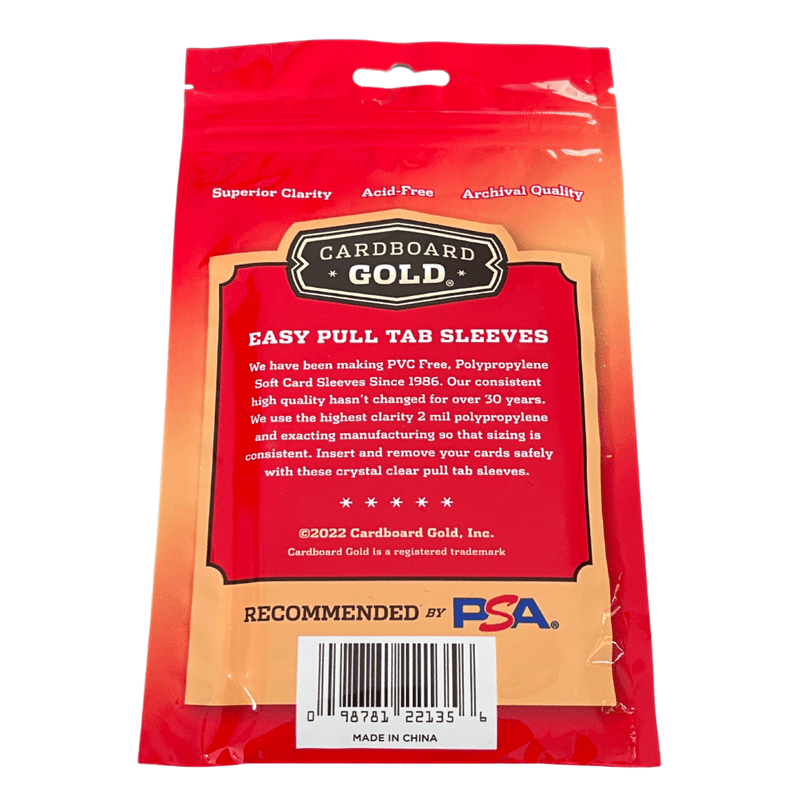 10,000ct Case Easy Pull Tabbed Soft Card Sleeves for Standard Size Trading Cards - Columbia Hobby - Sports Card Boxes - Toploaders - Card Savers