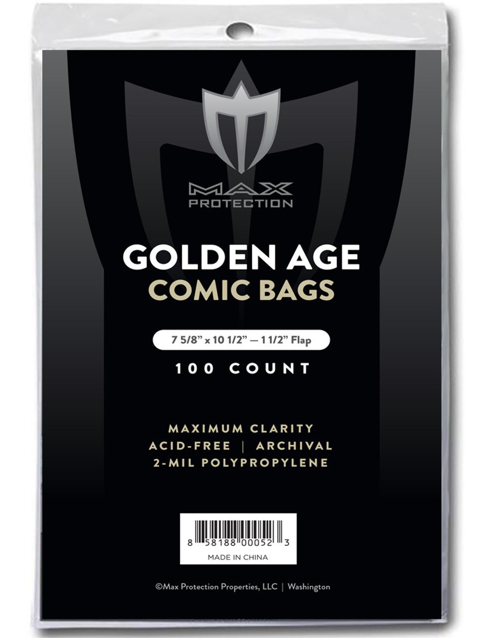 1000ct Case Golden Age Comic Bags 7 - 5/8 x 10 - 1/2 - Columbia Hobby - Sports Card Boxes - Toploaders - Card Savers