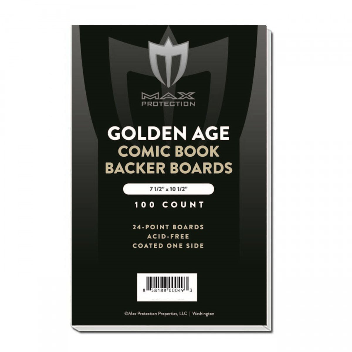 1000ct Case Golden Comic Backing Boards - 7 - 1/2 x 10 - 1/2 - Columbia Hobby - Sports Card Boxes - Toploaders - Card Savers