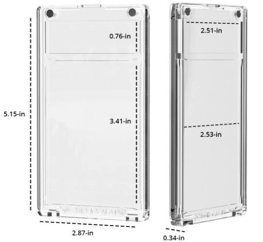 10ct Zion MagPro 100pt Magnetic Card Holders - Columbia Hobby - Sports Card Boxes - Toploaders - Card Savers