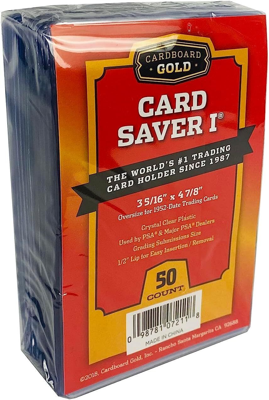 2000ct Card Saver 1 - Full Case - PSA Grading Card Submissions Semi Rigid Holders - Columbia Hobby - Sports Card Boxes - Toploaders - Card Savers