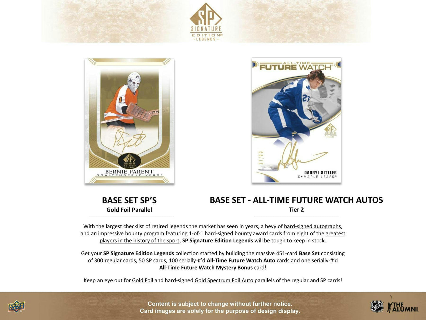 2020 - 21 Upper Deck SP Signature Legends Hockey Hobby Box - Columbia Hobby - Sports Card Boxes - Toploaders - Card Savers