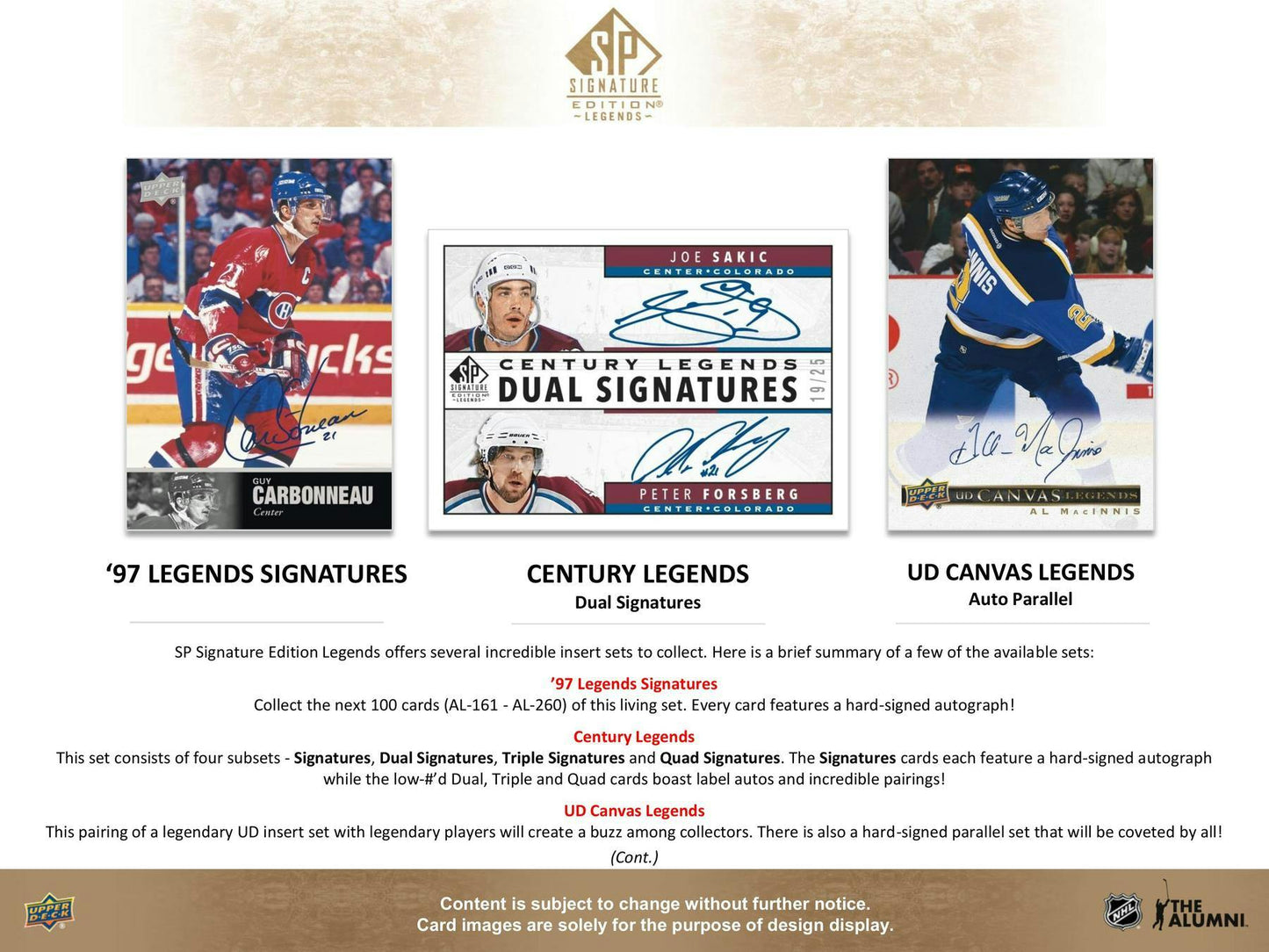 2020 - 21 Upper Deck SP Signature Legends Hockey Hobby Box - Columbia Hobby - Sports Card Boxes - Toploaders - Card Savers