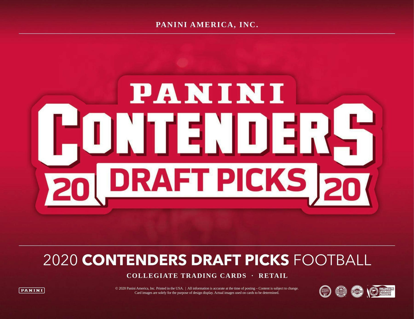 2020 Panini Contenders Draft Picks Football 7 - Pack Blaster Box - Columbia Hobby - Sports Card Boxes - Toploaders - Card Savers
