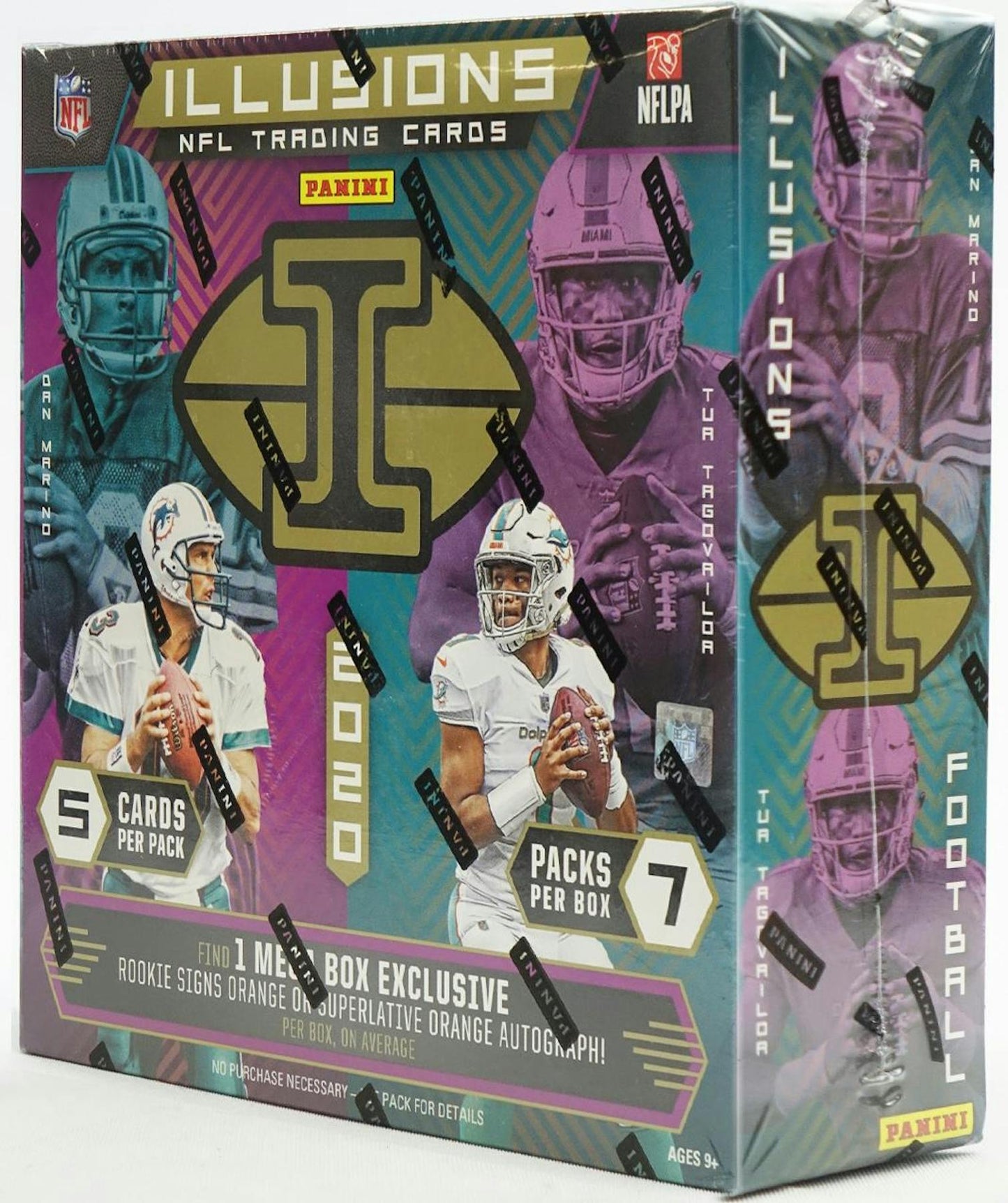 2020 Panini Illusions Football Mega Box - Columbia Hobby - Sports Card Boxes - Toploaders - Card Savers