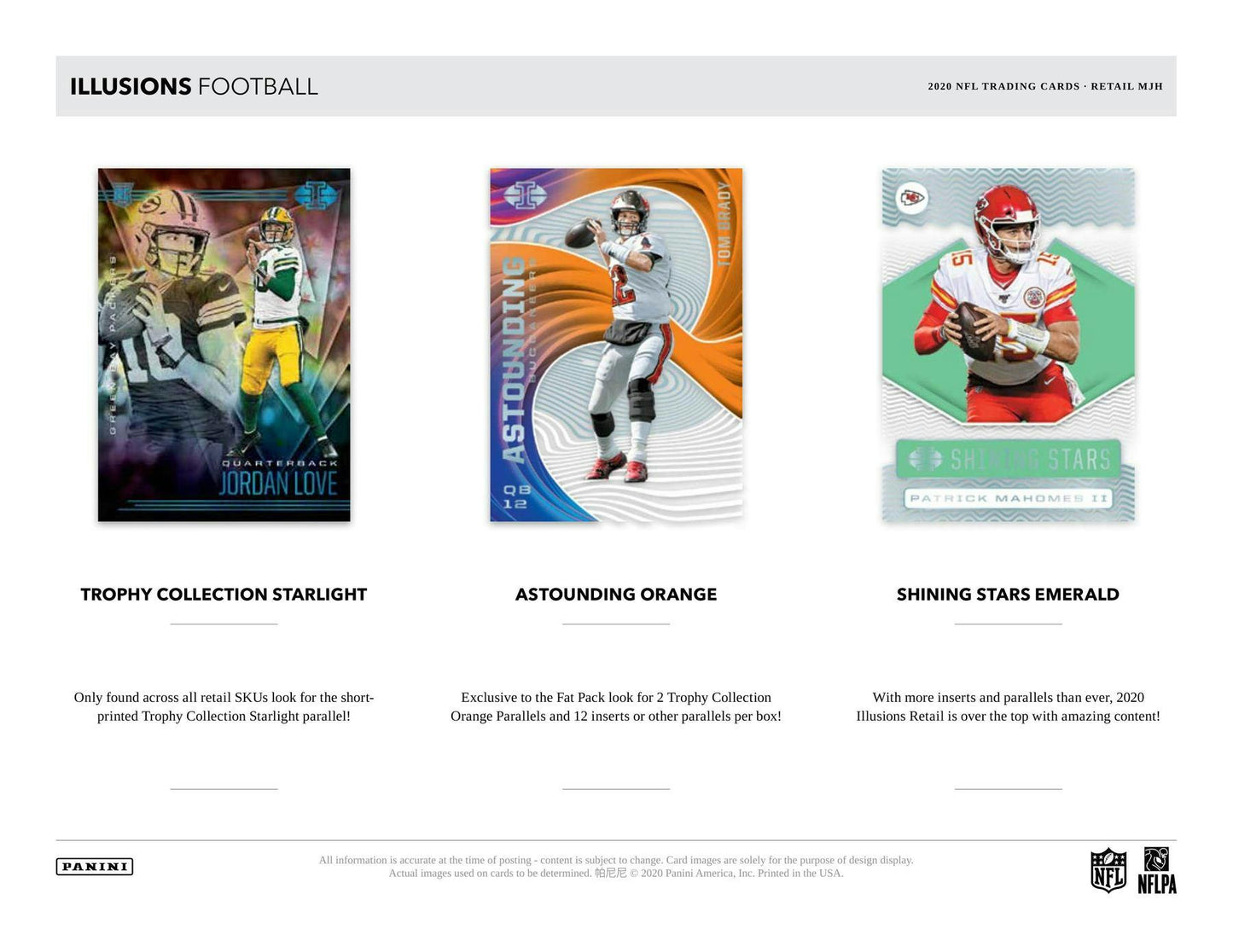 2020 Panini Illusions Football Mega Box - Columbia Hobby - Sports Card Boxes - Toploaders - Card Savers