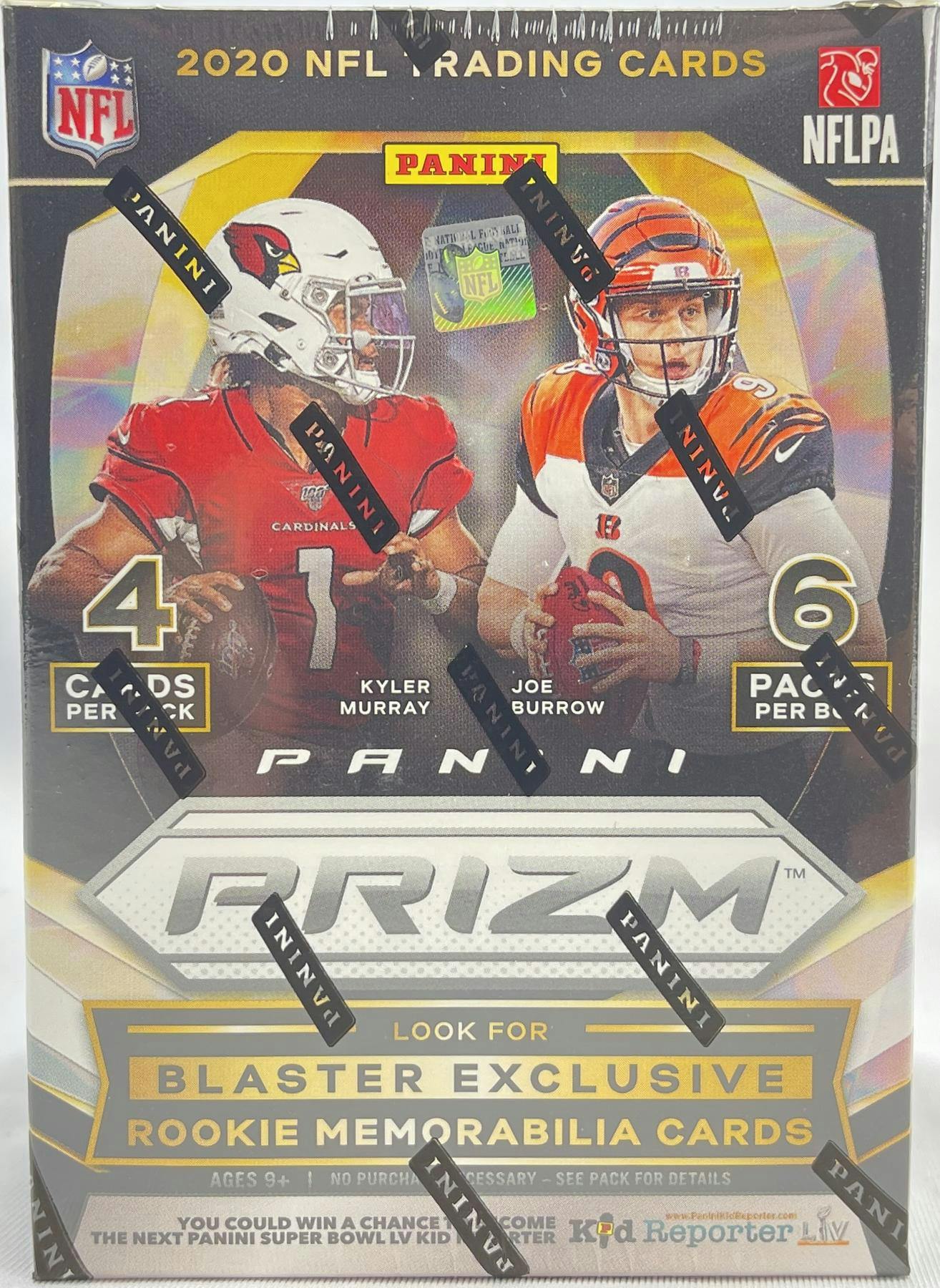 2020 Panini Prizm Football 6 - Pack Blaster Box (Lazer Prizms) - Columbia Hobby - Sports Card Boxes - Toploaders - Card Savers