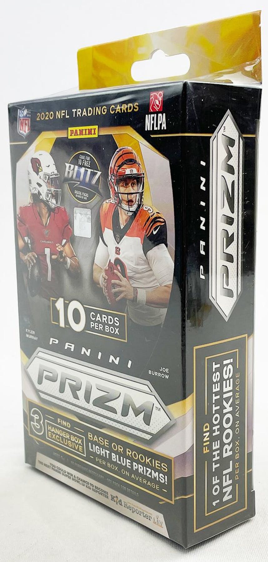 2020 Panini Prizm Football Hanger 10 - Card Box (Light Blue Prizms) - Columbia Hobby - Sports Card Boxes - Toploaders - Card Savers