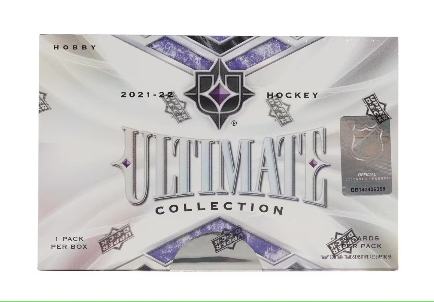 2021 - 22 Upper Deck Ultimate Collection Hockey Hobby Box - Columbia Hobby - Sports Card Boxes - Toploaders - Card Savers