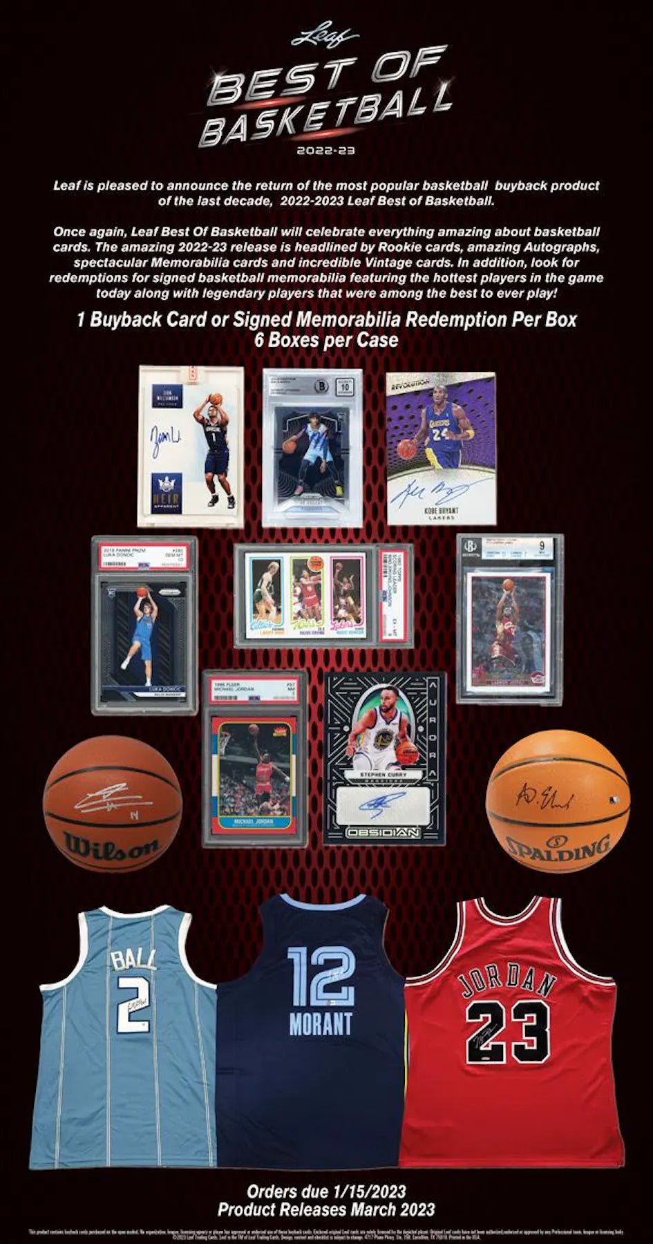 2022 - 23 Leaf Best Of Basketball Hobby Box - Columbia Hobby - Sports Card Boxes - Toploaders - Card Savers