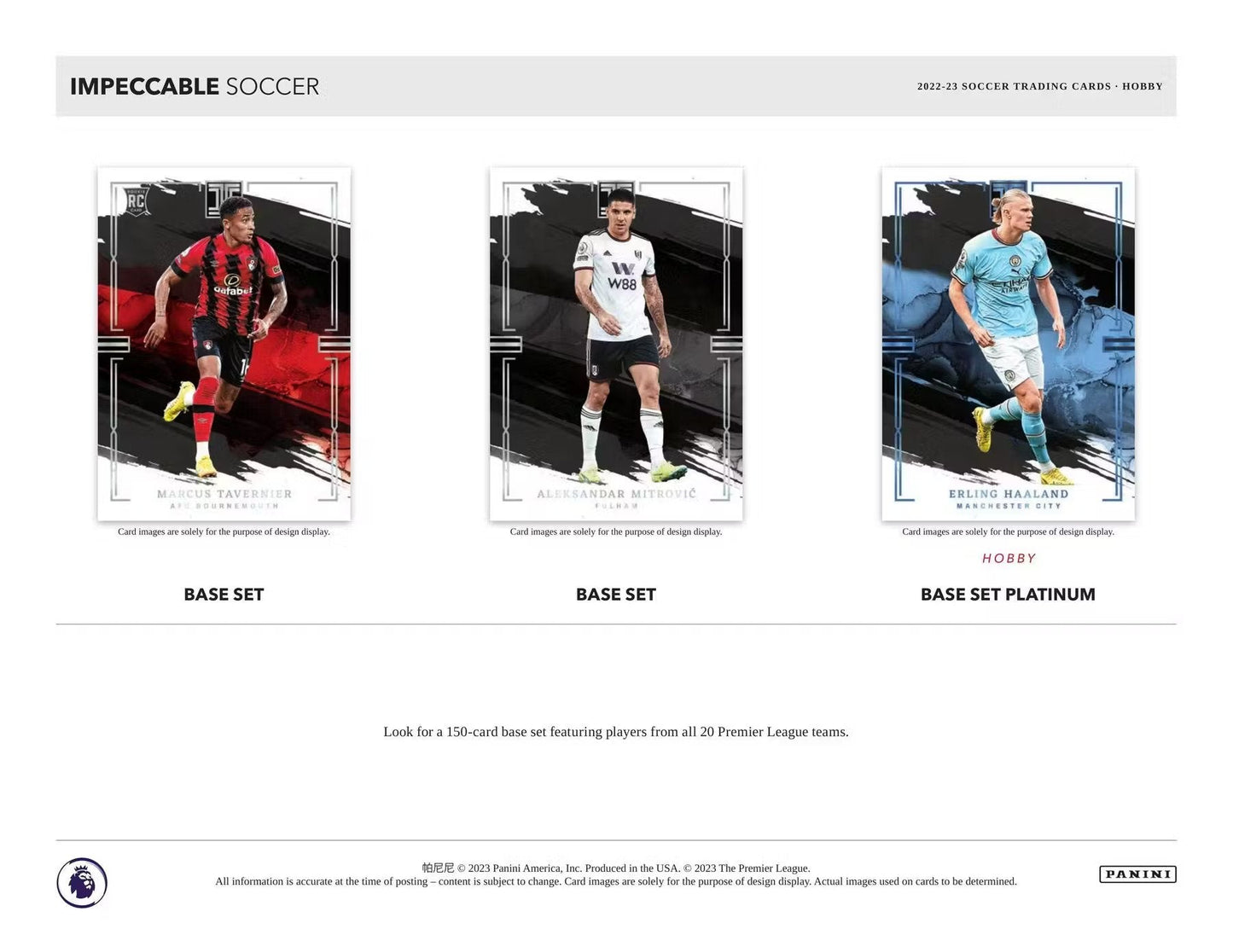 2022 - 23 Panini Impeccable Premier League EPL Soccer Hobby Box - Columbia Hobby - Sports Card Boxes - Toploaders - Card Savers