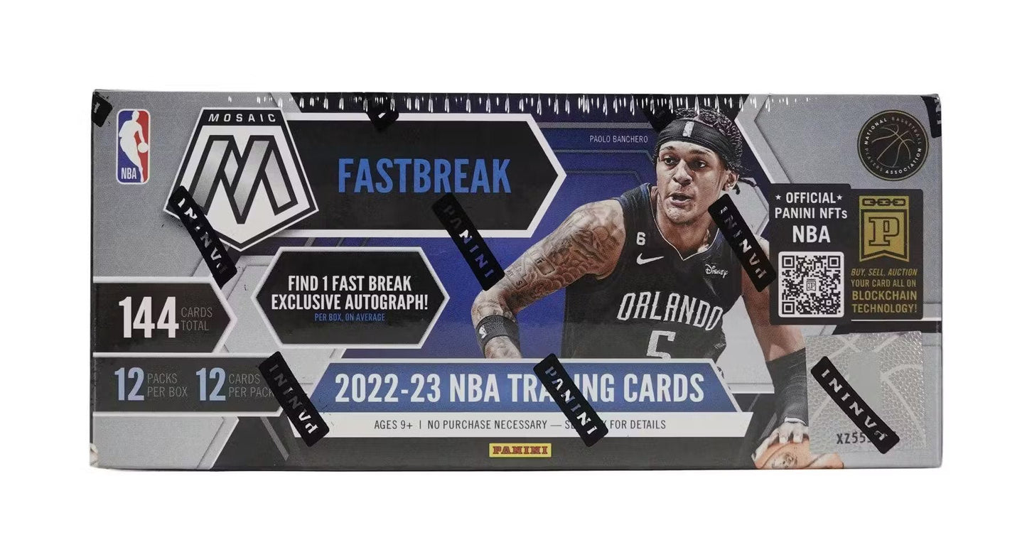 2022 - 23 Panini Mosaic Basketball Fast Break Box - Columbia Hobby - Sports Card Boxes - Toploaders - Card Savers