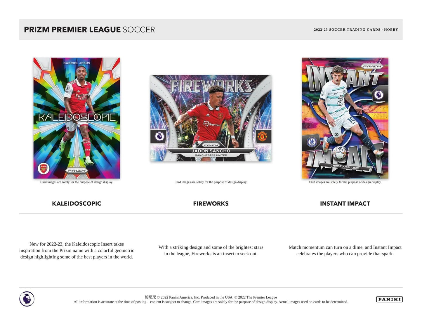 2022 - 23 Panini Prizm EPL Soccer Hobby - Columbia Hobby - Sports Card Boxes - Toploaders - Card Savers
