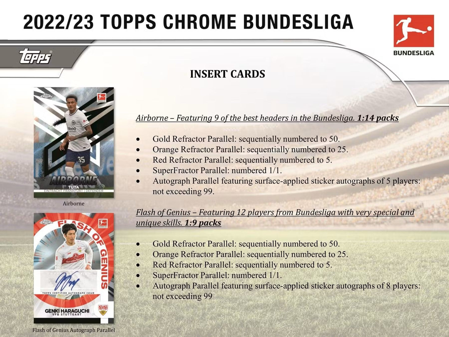 2022 - 23 Topps Chrome Bundesliga Soccer Hobby Box - Columbia Hobby - Sports Card Boxes - Toploaders - Card Savers