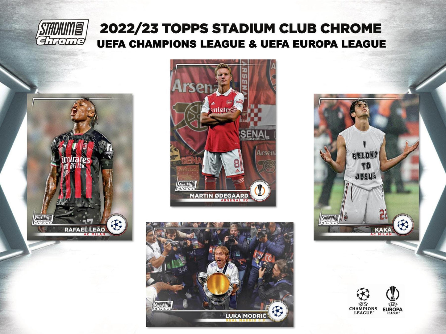 2022 - 23 Topps Stadium Club Chrome UEFA Club Competitions Soccer Hobby Box - Columbia Hobby - Sports Card Boxes - Toploaders - Card Savers