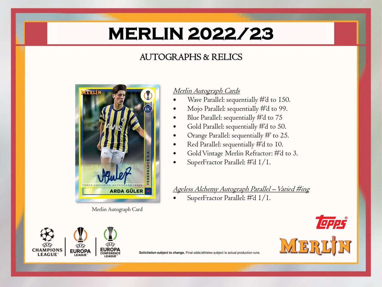 2022 - 23 Topps UEFA Club Competitions Merlin Chrome Soccer Hobby Box - Columbia Hobby - Sports Card Boxes - Toploaders - Card Savers