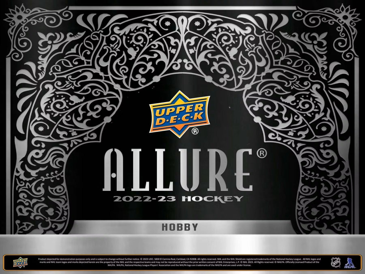2022 - 23 Upper Deck Allure Hockey Hobby Box - Columbia Hobby - Sports Card Boxes - Toploaders - Card Savers
