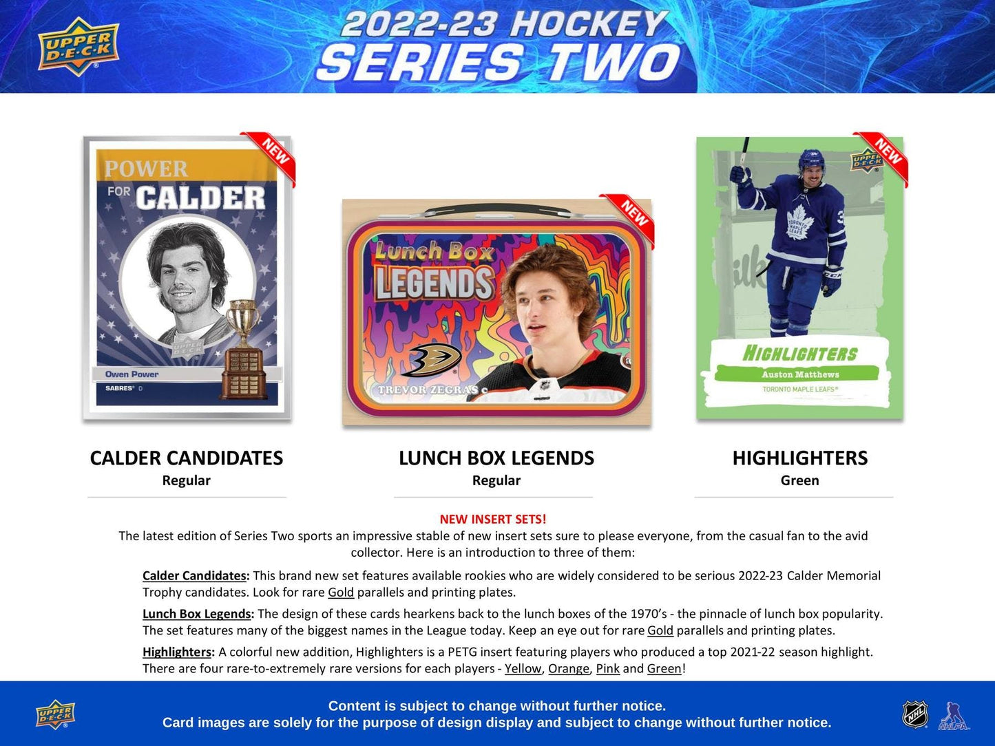 2022 - 23 Upper Deck Series 2 Hockey Hobby Box - Columbia Hobby - Sports Card Boxes - Toploaders - Card Savers