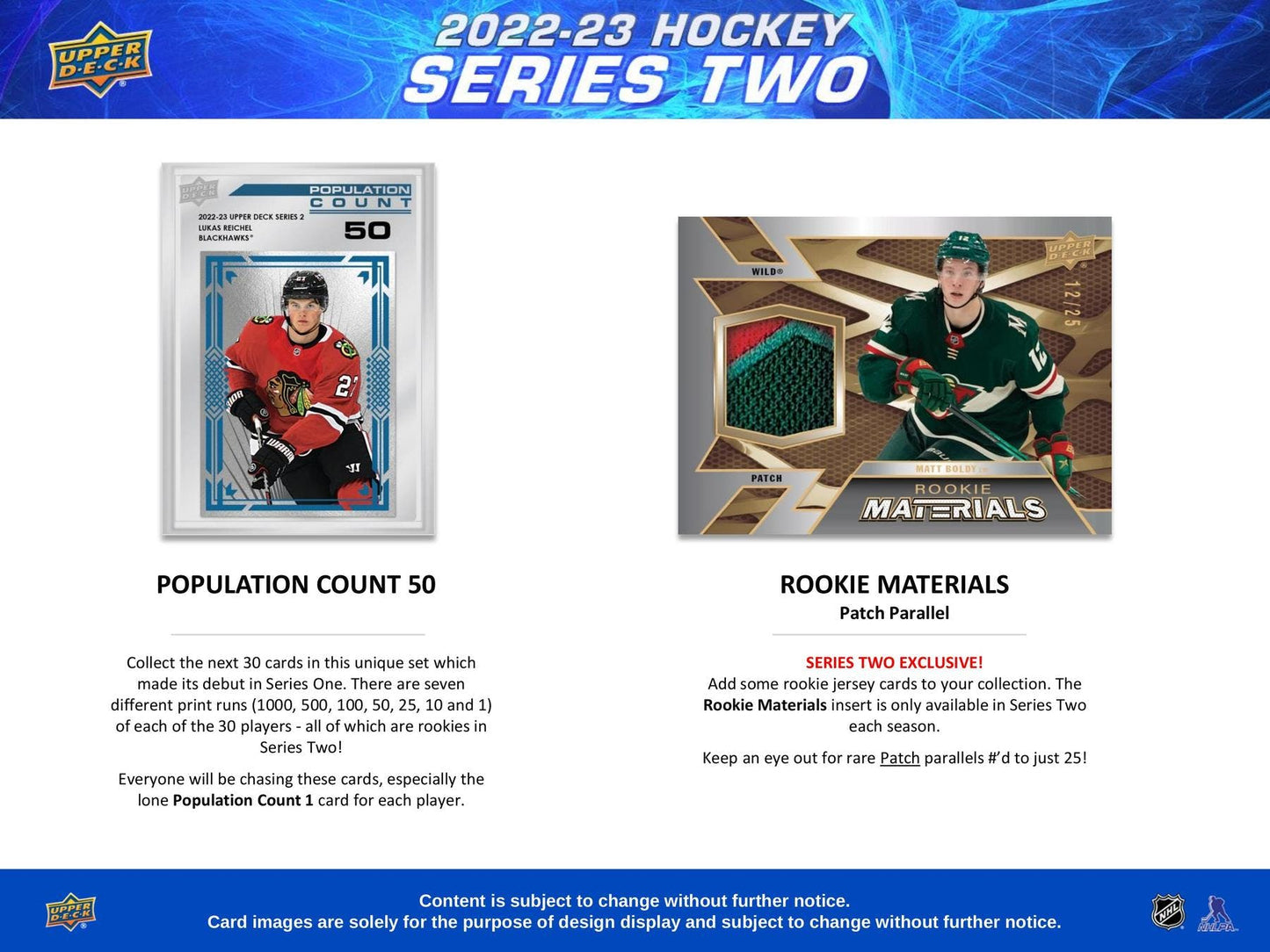 2022 - 23 Upper Deck Series 2 Hockey Hobby Box - Columbia Hobby - Sports Card Boxes - Toploaders - Card Savers