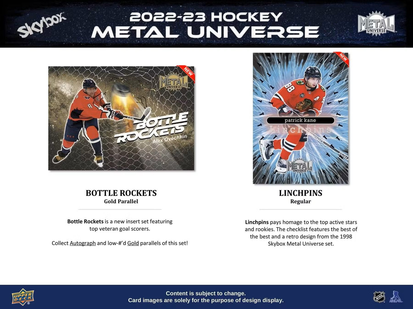 2022 - 23 Upper Deck Skybox Metal Universe Hockey Hobby Box - Columbia Hobby - Sports Card Boxes - Toploaders - Card Savers