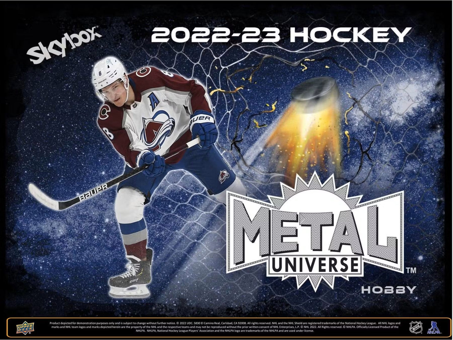 2022 - 23 Upper Deck Skybox Metal Universe Hockey Hobby Box - Columbia Hobby - Sports Card Boxes - Toploaders - Card Savers