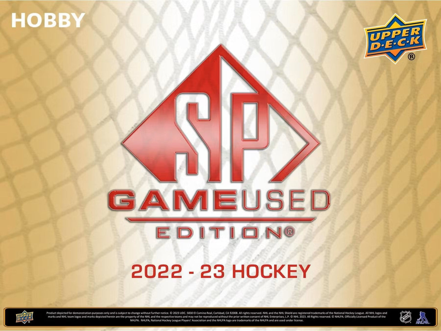 2022 - 23 Upper Deck SP Game Used Hockey Hobby Box - Columbia Hobby - Sports Card Boxes - Toploaders - Card Savers