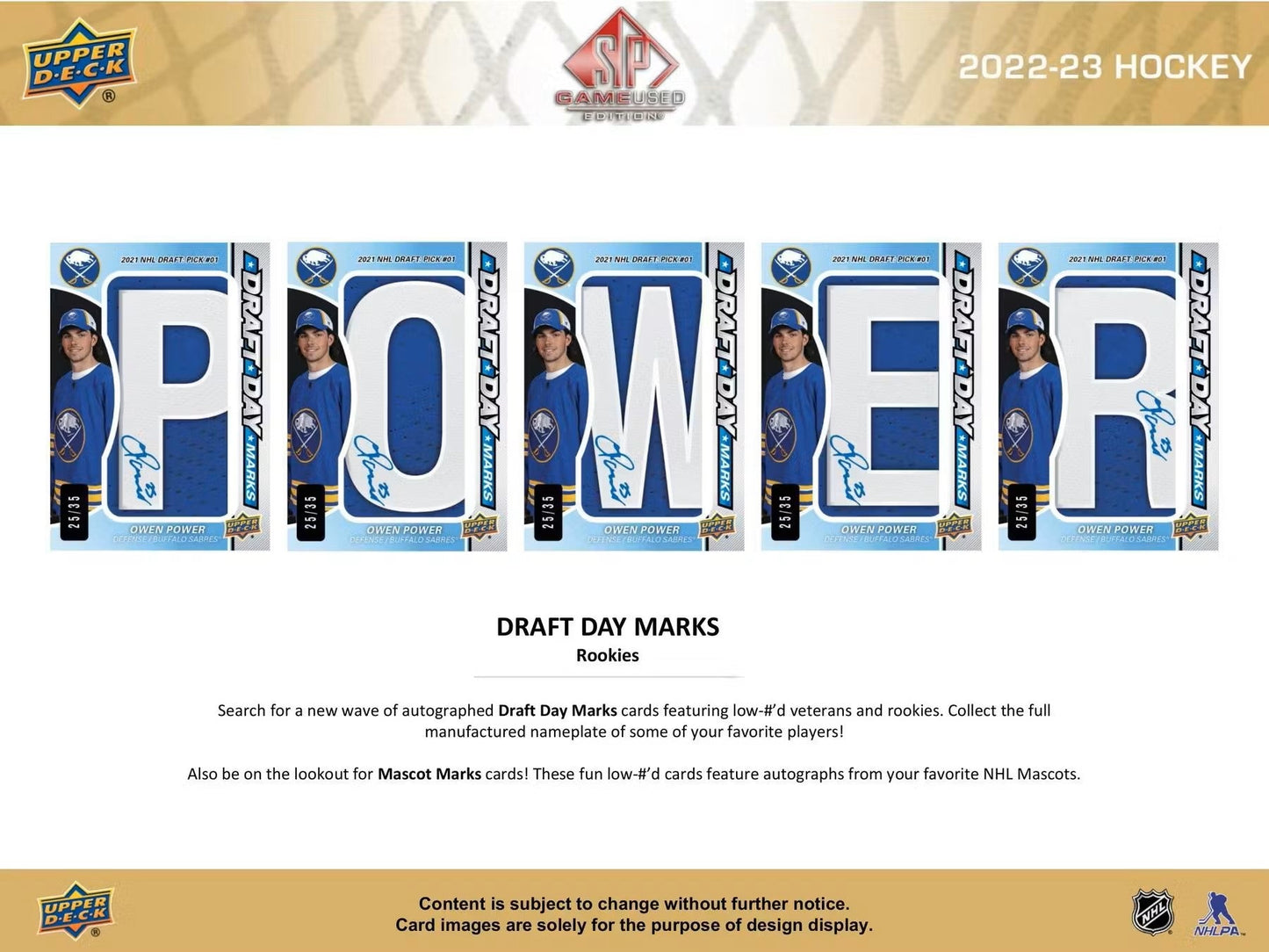 2022 - 23 Upper Deck SP Game Used Hockey Hobby Box - Columbia Hobby - Sports Card Boxes - Toploaders - Card Savers