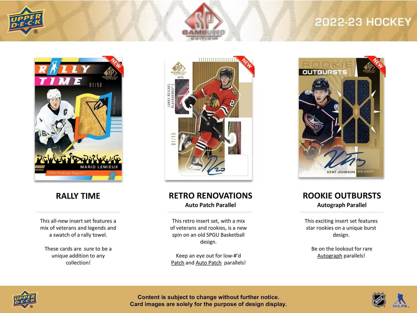 2022 - 23 Upper Deck SP Game Used Hockey Hobby Box - Columbia Hobby - Sports Card Boxes - Toploaders - Card Savers