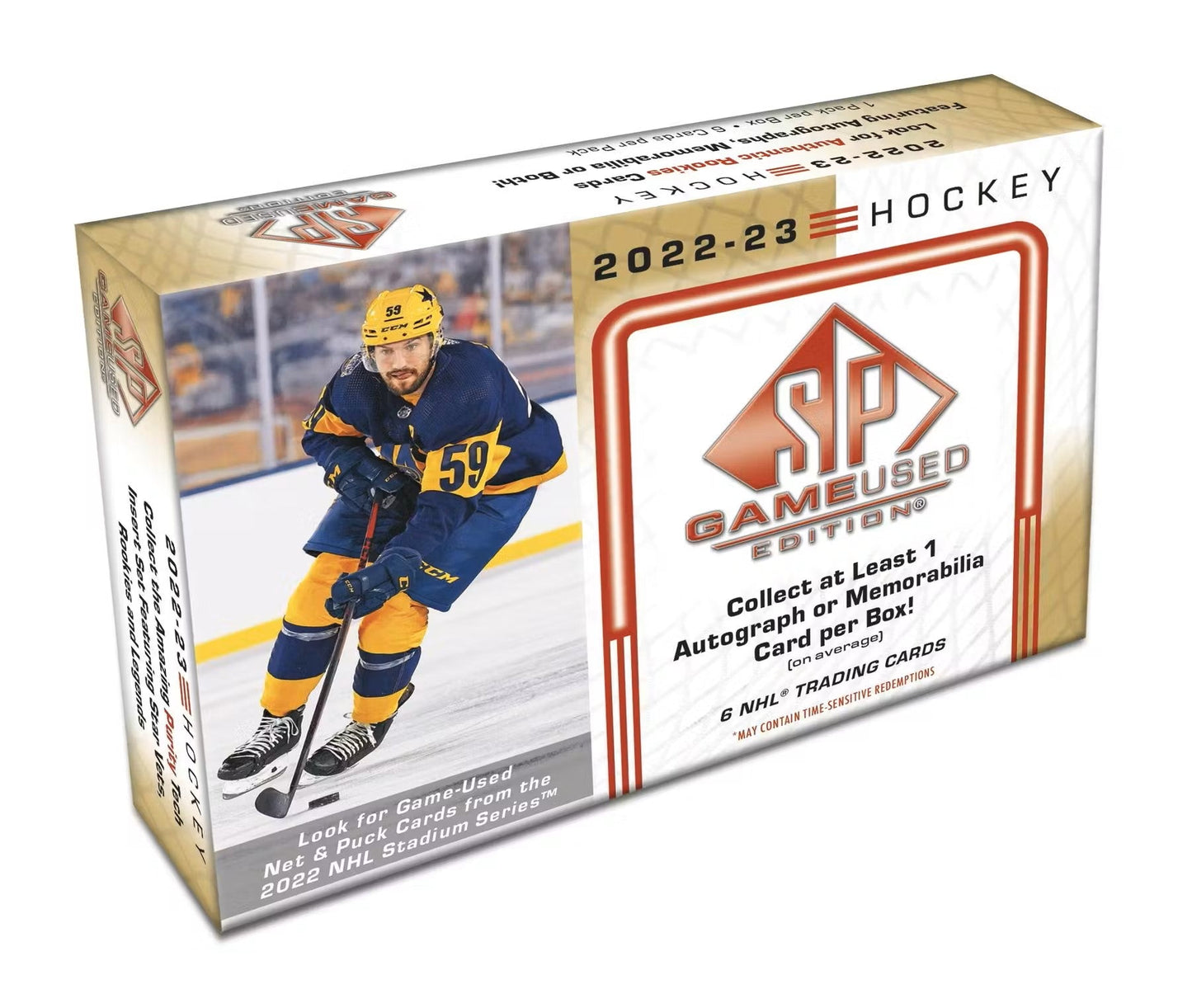 2022 - 23 Upper Deck SP Game Used Hockey Hobby Box - Columbia Hobby - Sports Card Boxes - Toploaders - Card Savers