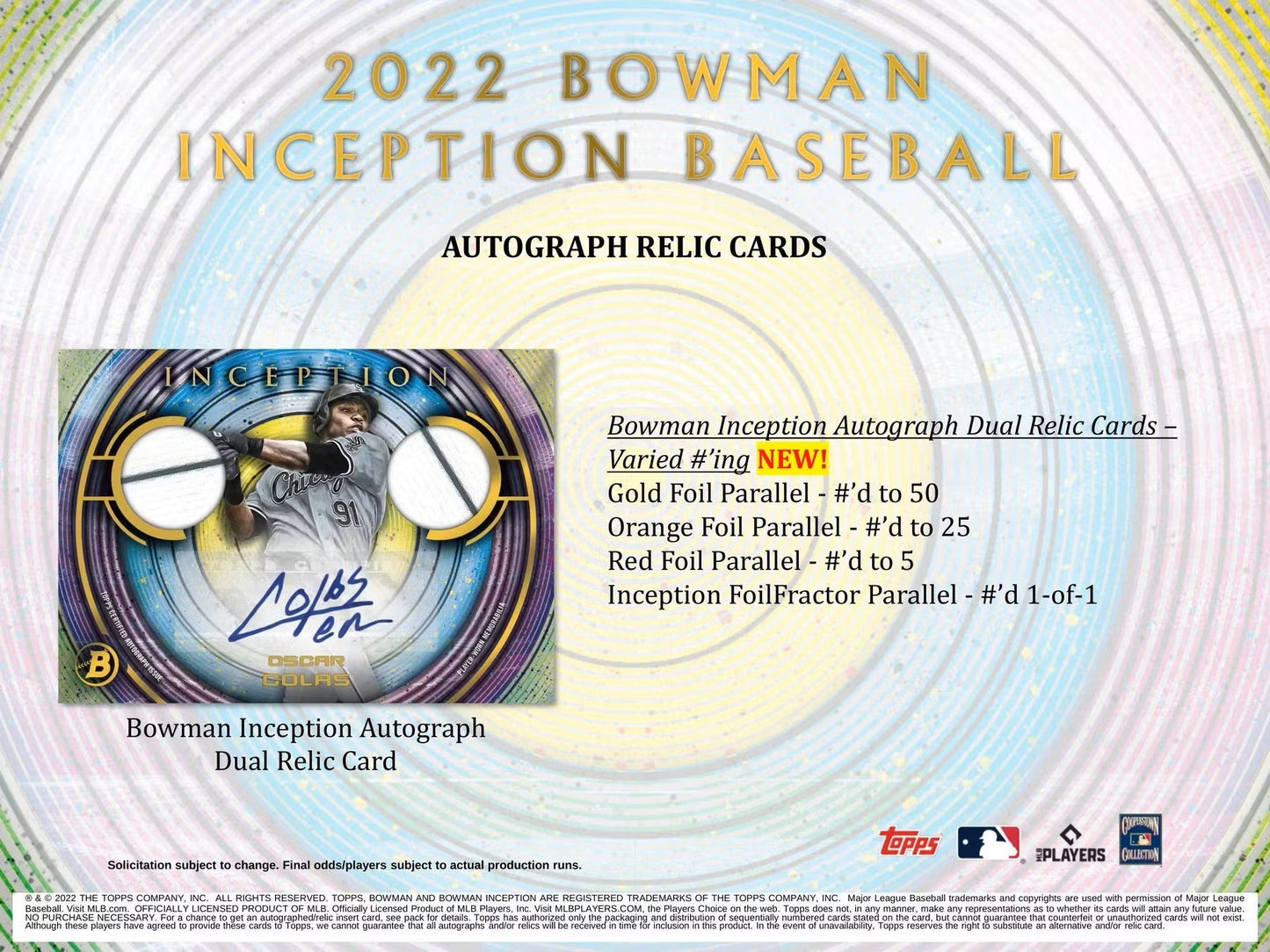 2022 Bowman Inception Baseball Hobby Box - Columbia Hobby - Sports Card Boxes - Toploaders - Card Savers