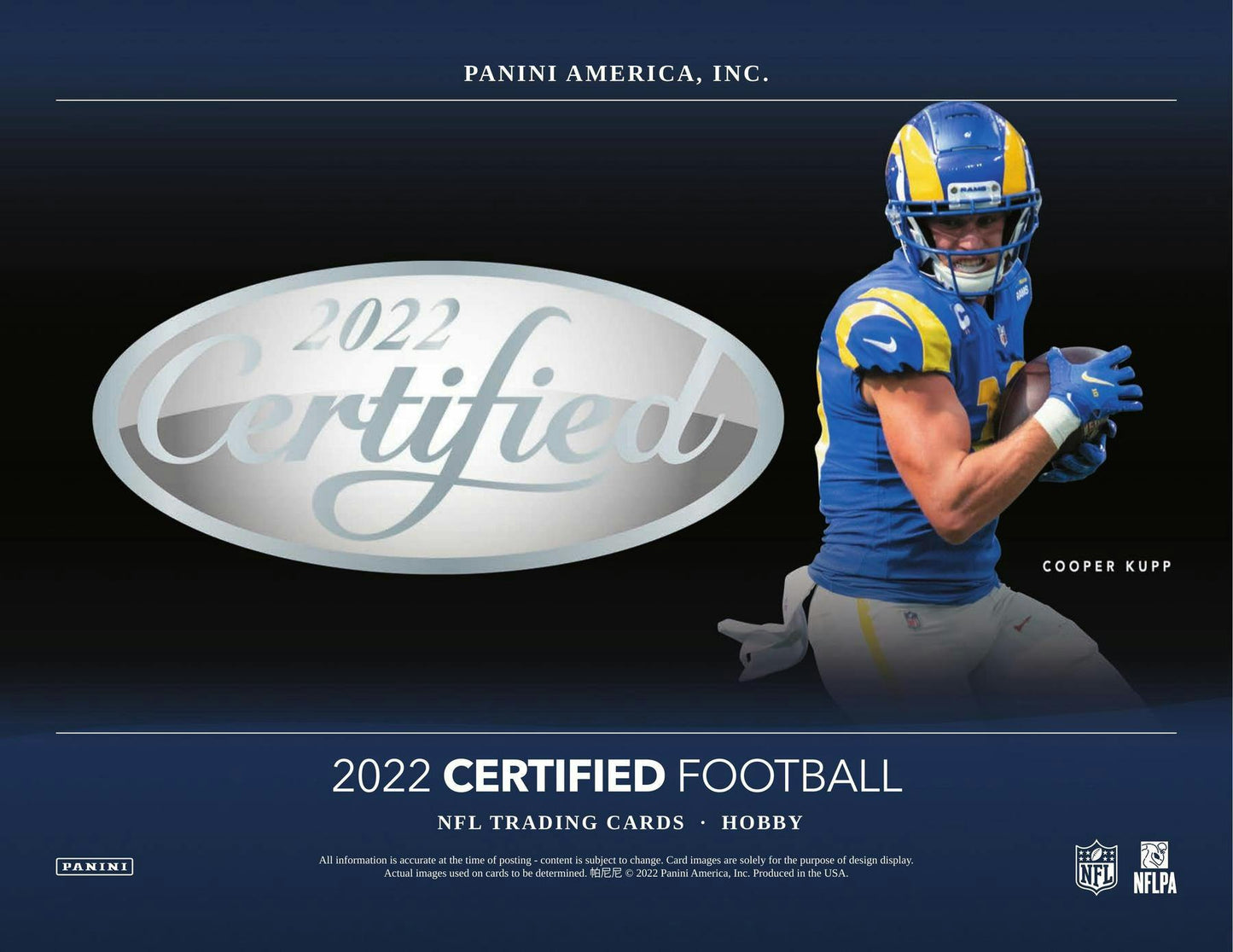 2022 Panini Certified Football 1st Off The Line FOTL Hobby Box - Columbia Hobby - Sports Card Boxes - Toploaders - Card Savers
