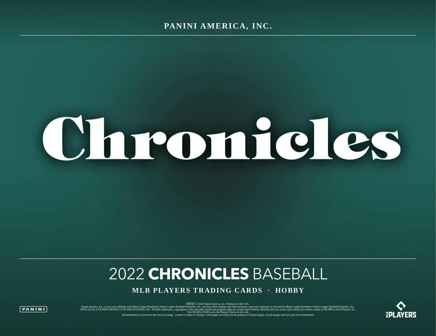 2022 Panini Chronicles Baseball Hobby Box - Columbia Hobby - Sports Card Boxes - Toploaders - Card Savers