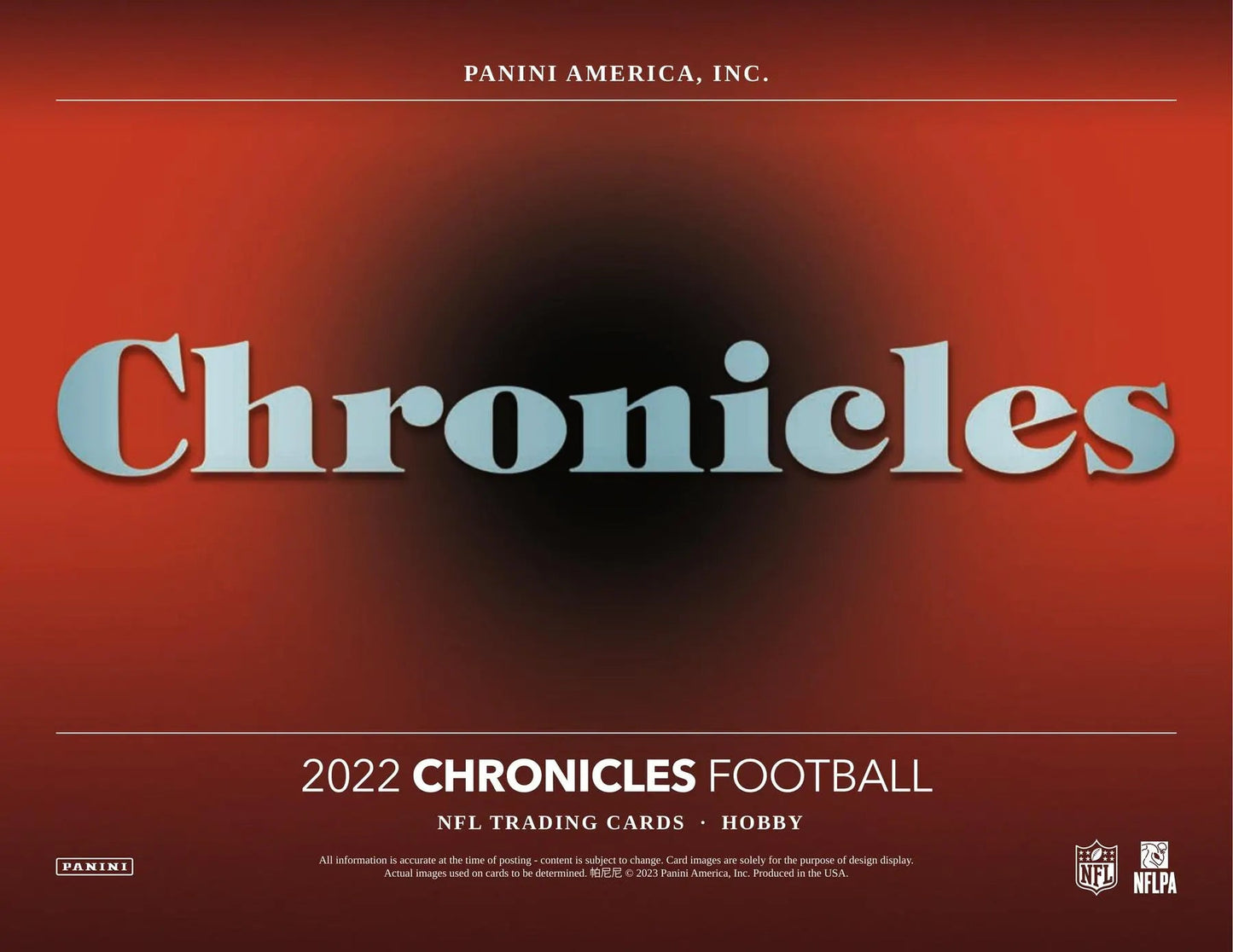 2022 Panini Chronicles Football Hobby Box - Columbia Hobby - Sports Card Boxes - Toploaders - Card Savers