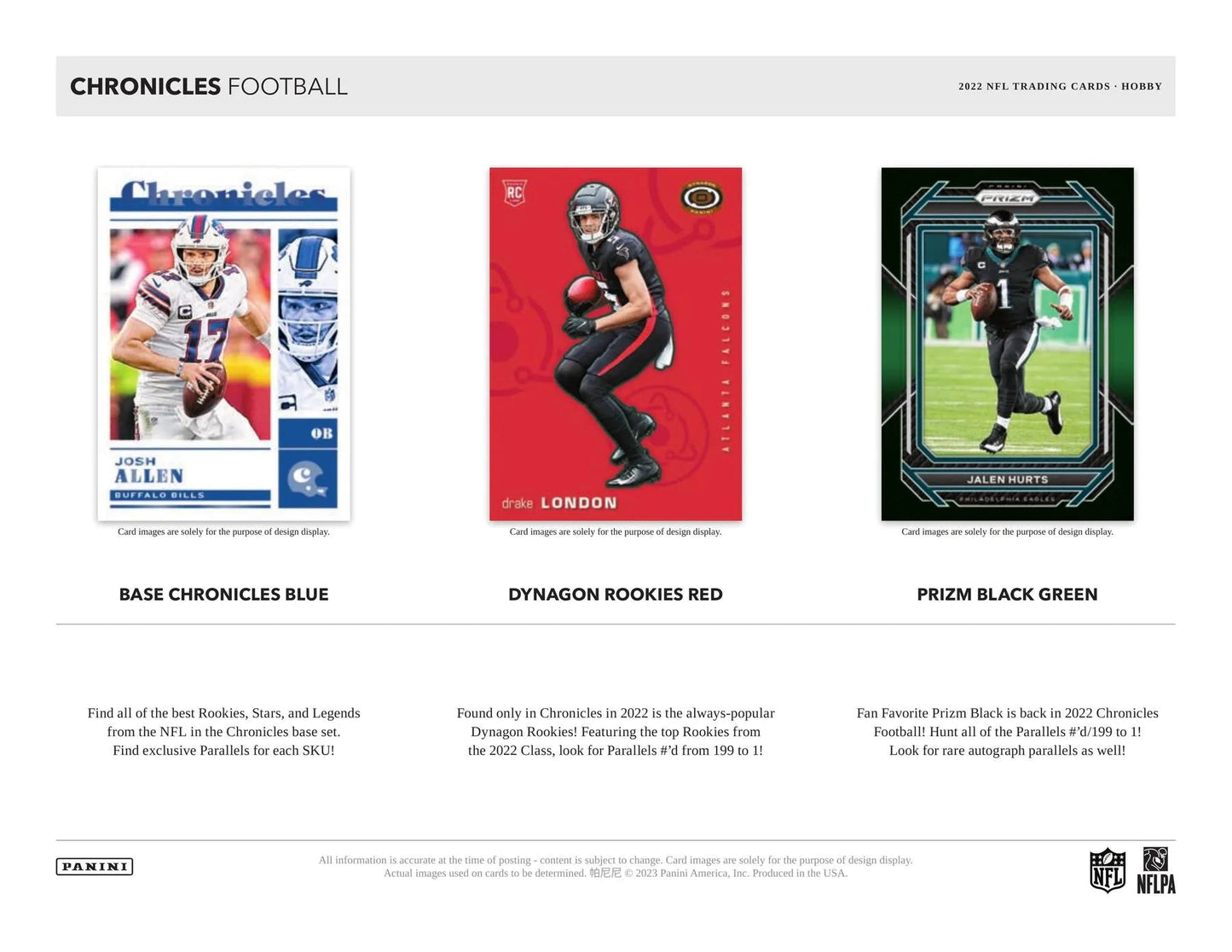 2022 Panini Chronicles Football Hobby Box - Columbia Hobby - Sports Card Boxes - Toploaders - Card Savers