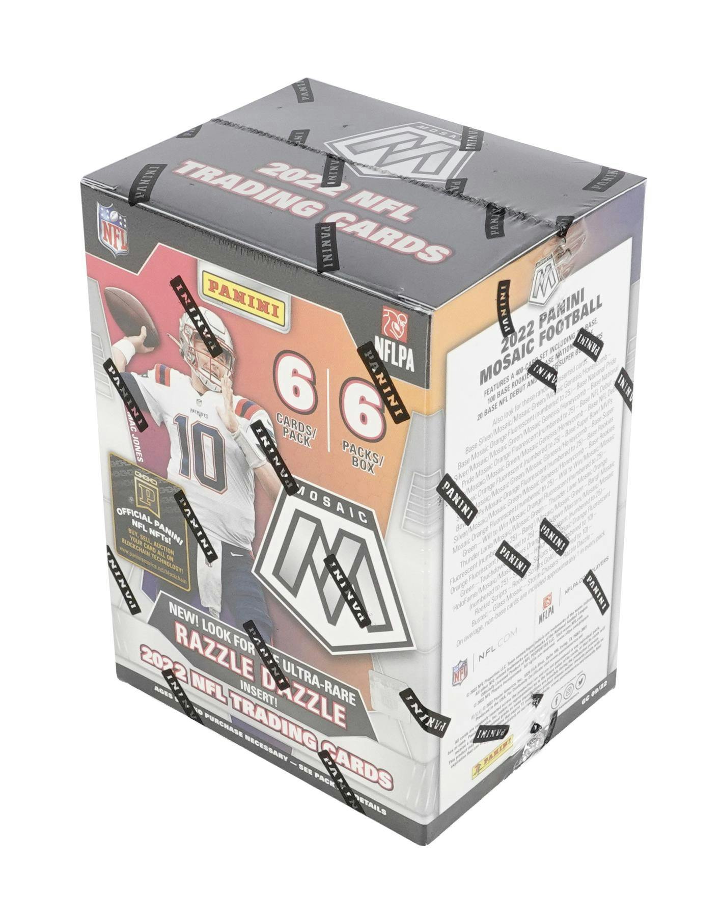 2022 Panini Mosaic Football 6 - Pack Blaster Box - Columbia Hobby - Sports Card Boxes - Toploaders - Card Savers