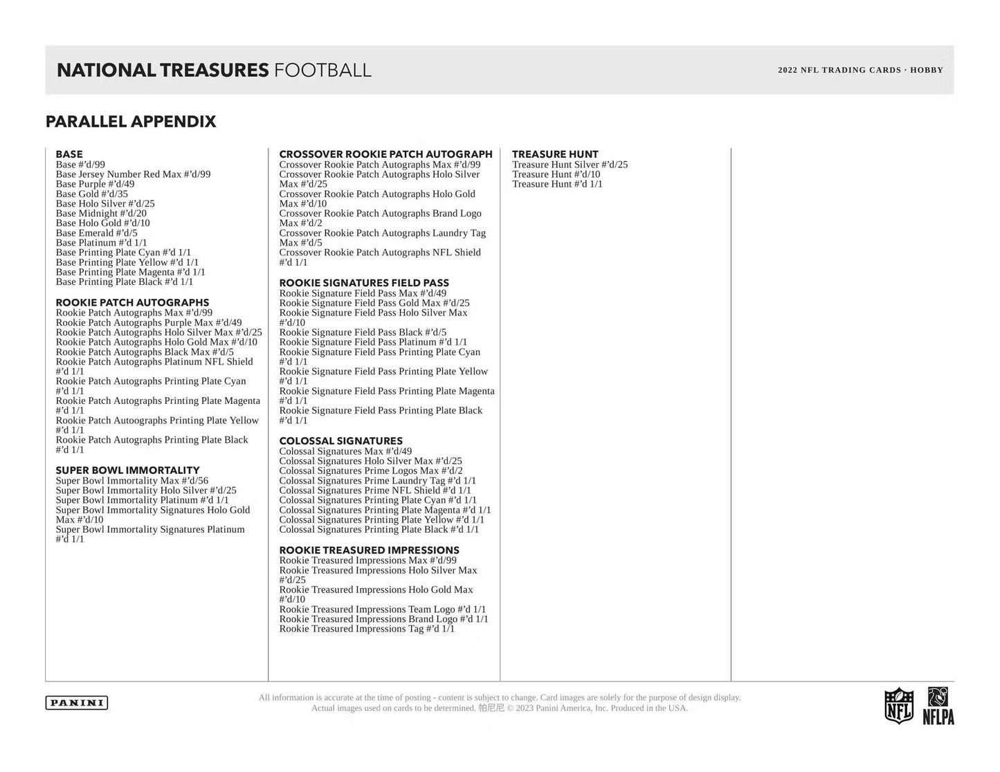 2022 Panini National Treasures Football Hobby Box - Columbia Hobby - Sports Card Boxes - Toploaders - Card Savers