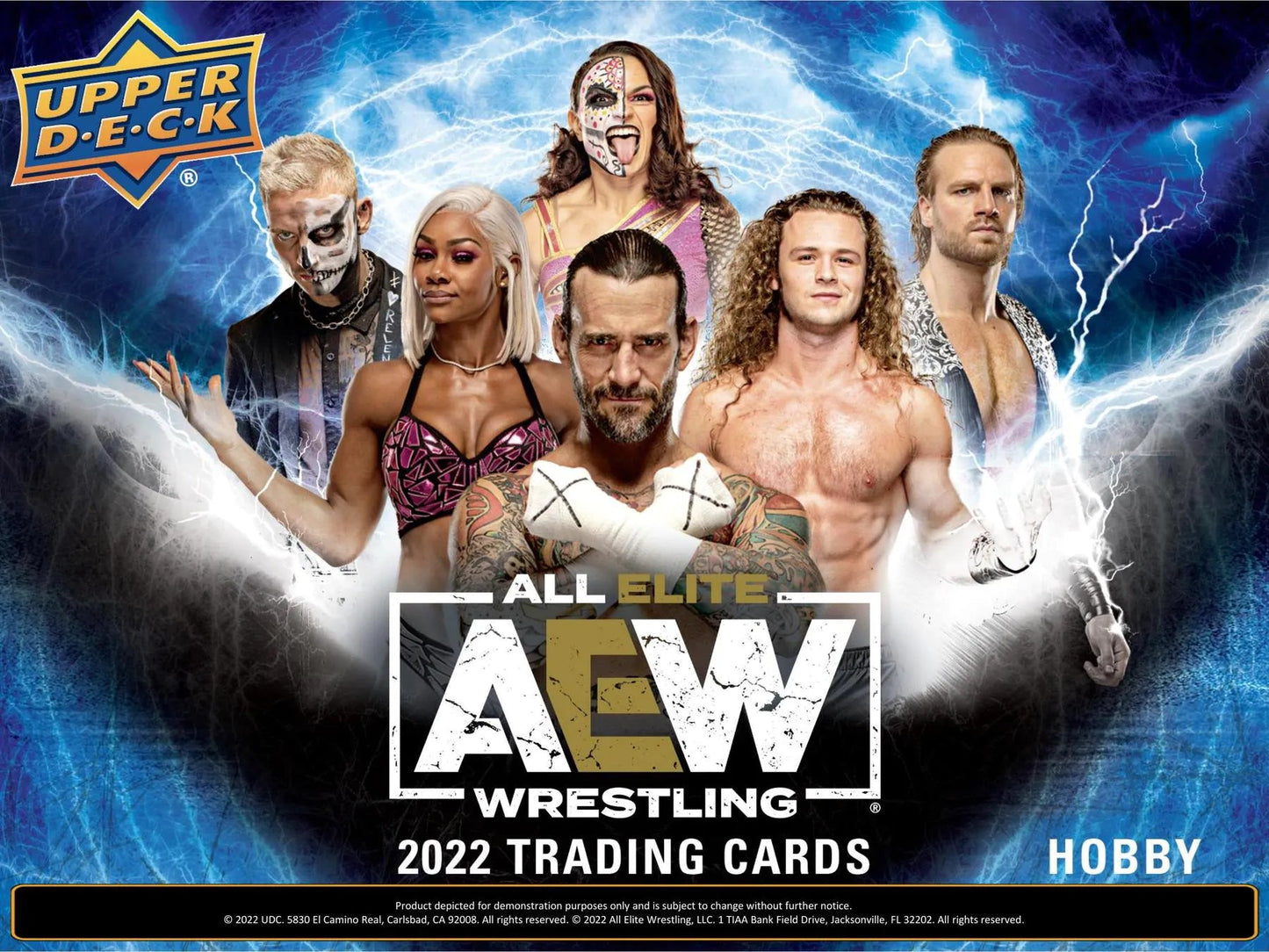 2022 Upper Deck All Elite Wrestling AEW Hobby Box - Columbia Hobby - Sports Card Boxes - Toploaders - Card Savers