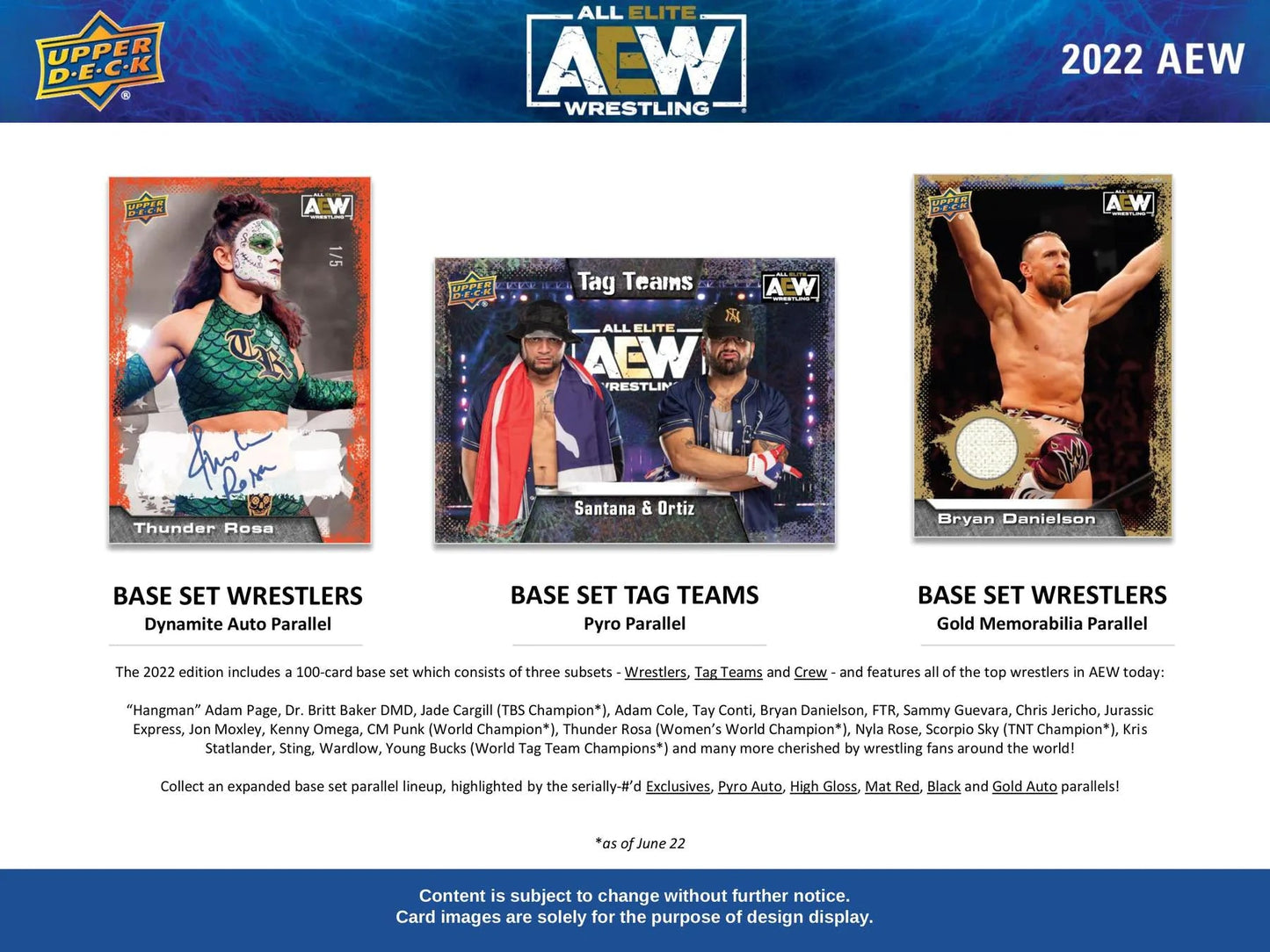 2022 Upper Deck All Elite Wrestling AEW Hobby Box - Columbia Hobby - Sports Card Boxes - Toploaders - Card Savers