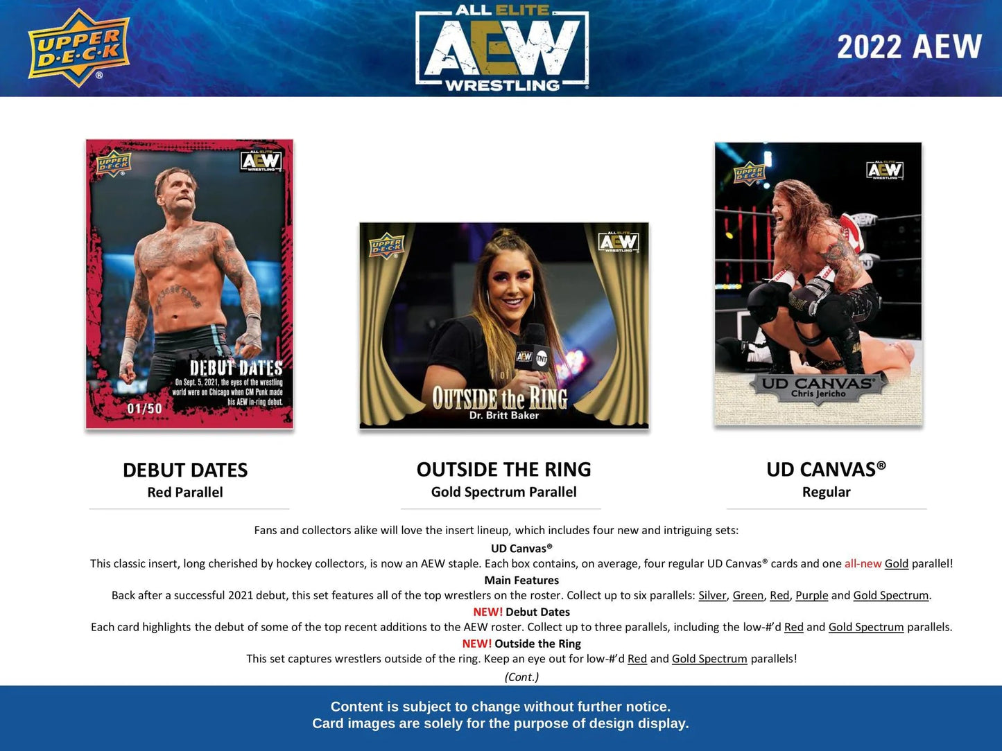 2022 Upper Deck All Elite Wrestling AEW Hobby Box - Columbia Hobby - Sports Card Boxes - Toploaders - Card Savers