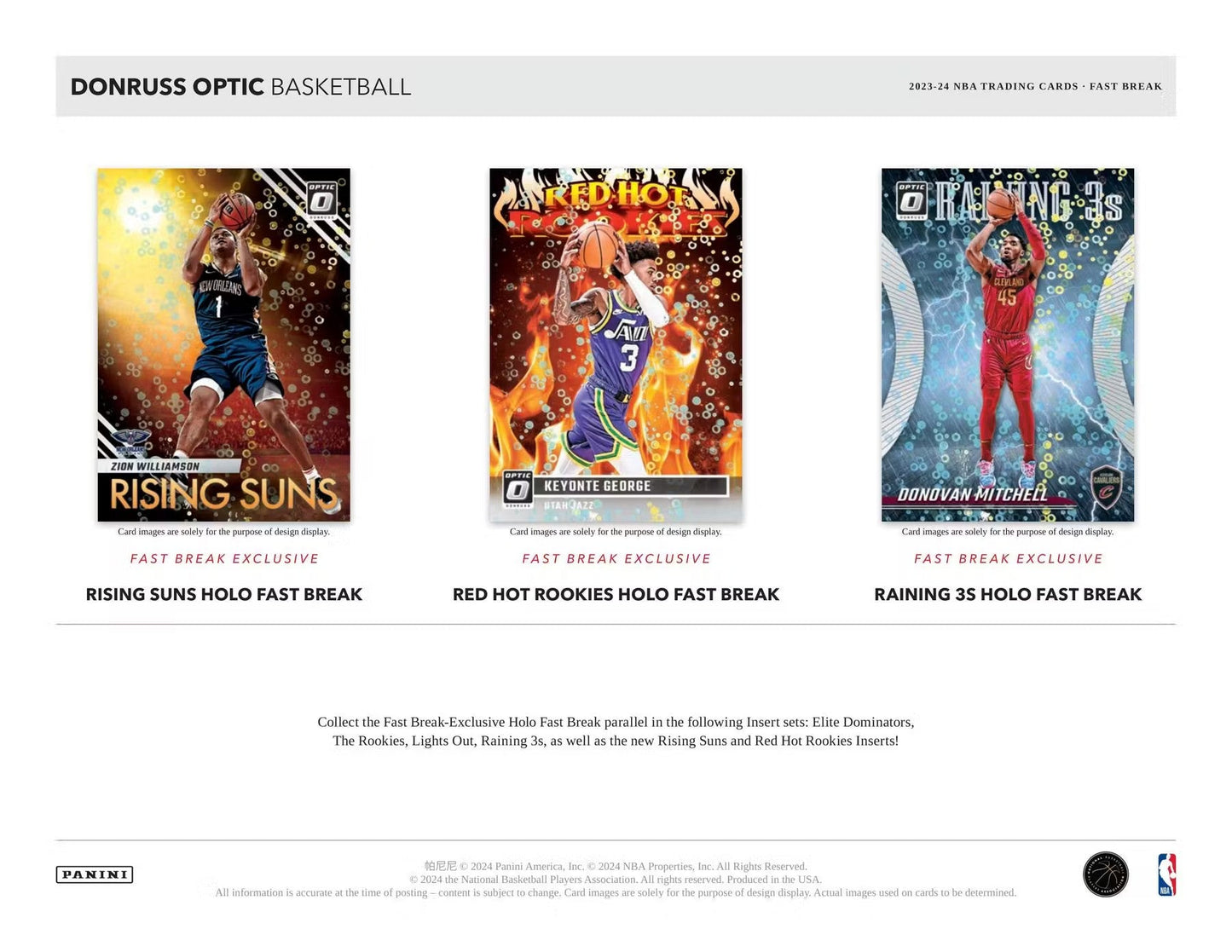 2023 - 24 Panini Donruss Optic Basketball Fast Break Box - Columbia Hobby - Sports Card Boxes - Toploaders - Card Savers