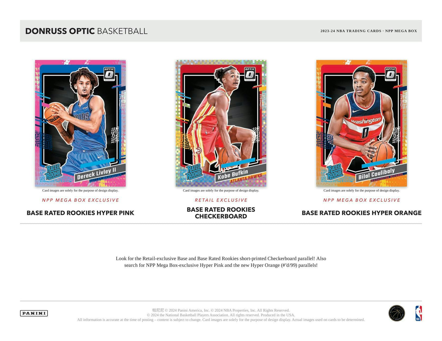 2023 - 24 Panini Donruss Optic Basketball Mega Box (Hyper Pink Prizms) - Columbia Hobby - Sports Card Boxes - Toploaders - Card Savers