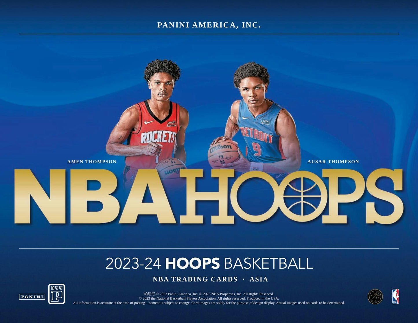 2023 - 24 Panini Hoops Basketball Asia Box - Columbia Hobby - Sports Card Boxes - Toploaders - Card Savers