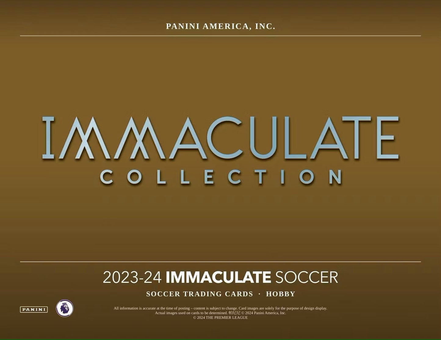 2023 - 24 Panini Immaculate Soccer Hobby Box - Columbia Hobby - Sports Card Boxes - Toploaders - Card Savers