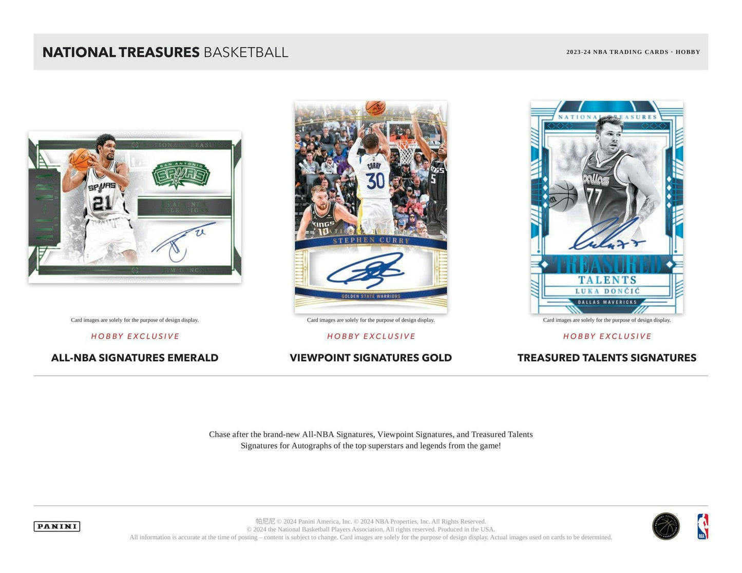 2023 - 24 Panini National Treasures NBA Basketball Hobby Box - Columbia Hobby - Sports Card Boxes - Toploaders - Card Savers