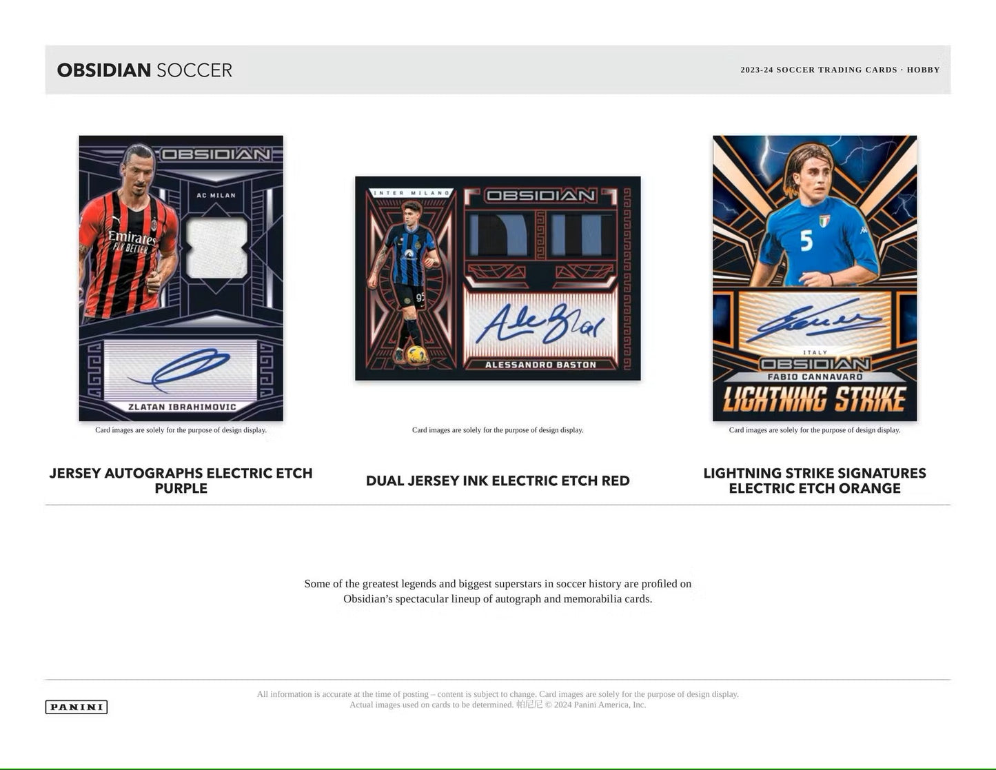 2023 - 24 Panini Obsidian Soccer Hobby Box - Columbia Hobby - Sports Card Boxes - Toploaders - Card Savers