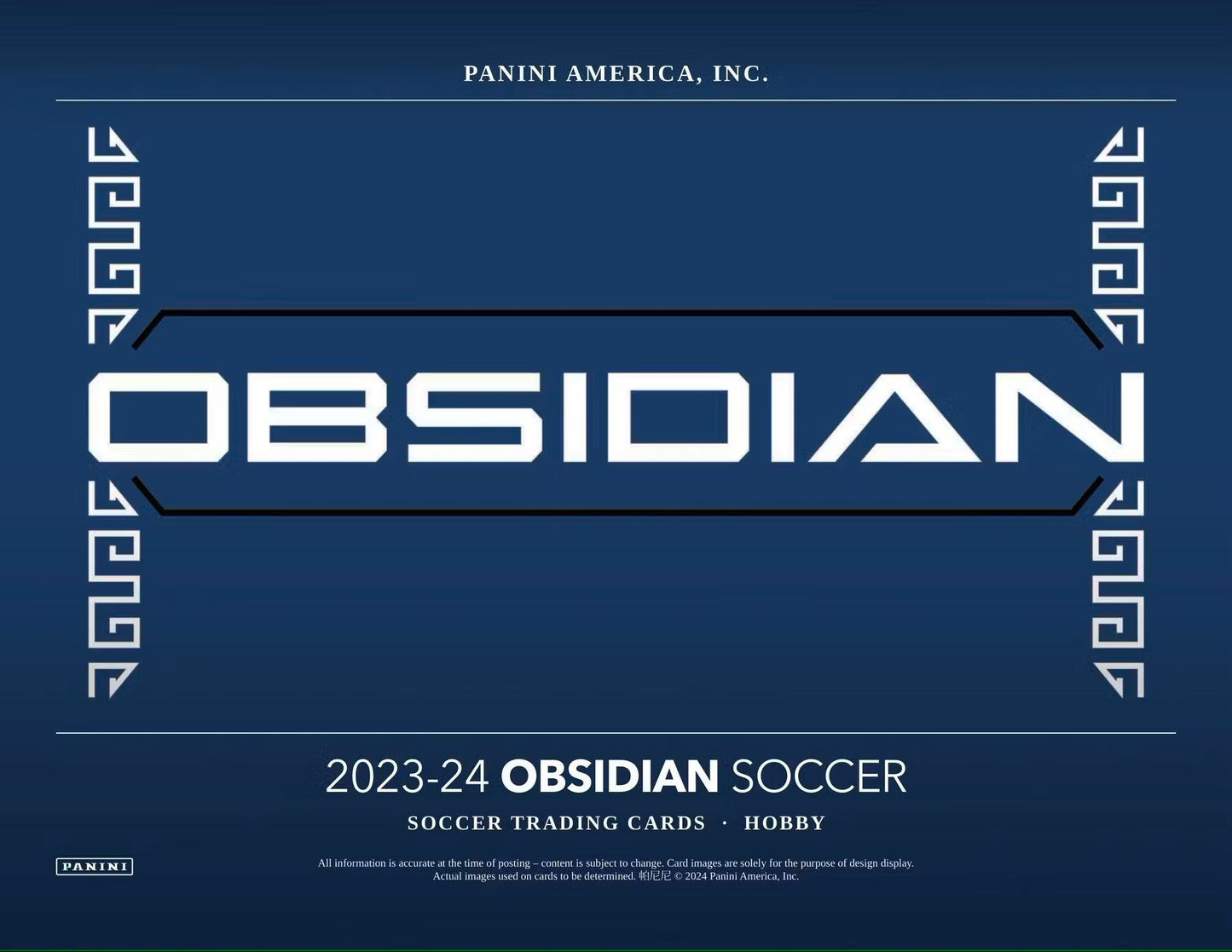 2023 - 24 Panini Obsidian Soccer Hobby Box - Columbia Hobby - Sports Card Boxes - Toploaders - Card Savers