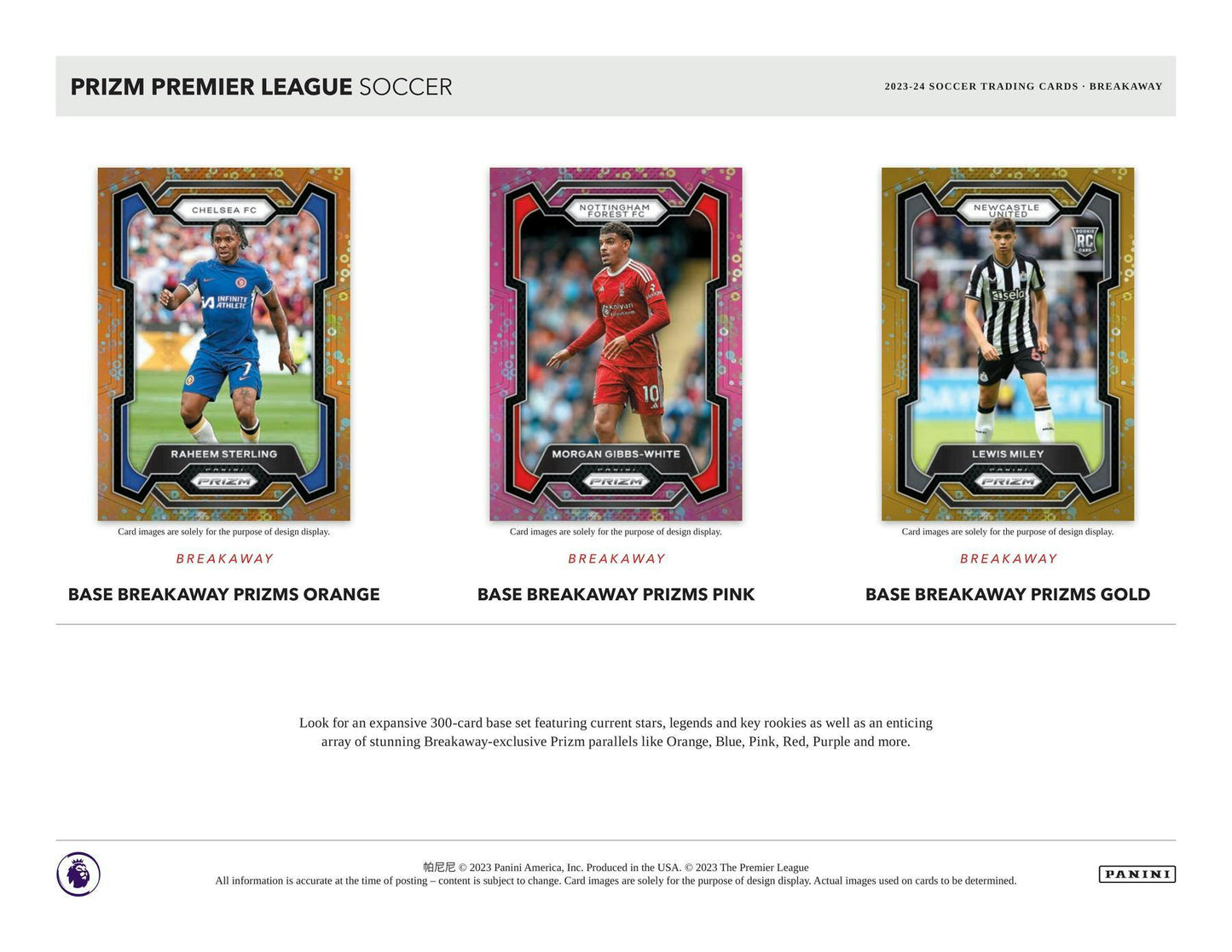 2023 - 24 Panini Prizm Premier League EPL Breakaway Soccer - Columbia Hobby - Sports Card Boxes - Toploaders - Card Savers
