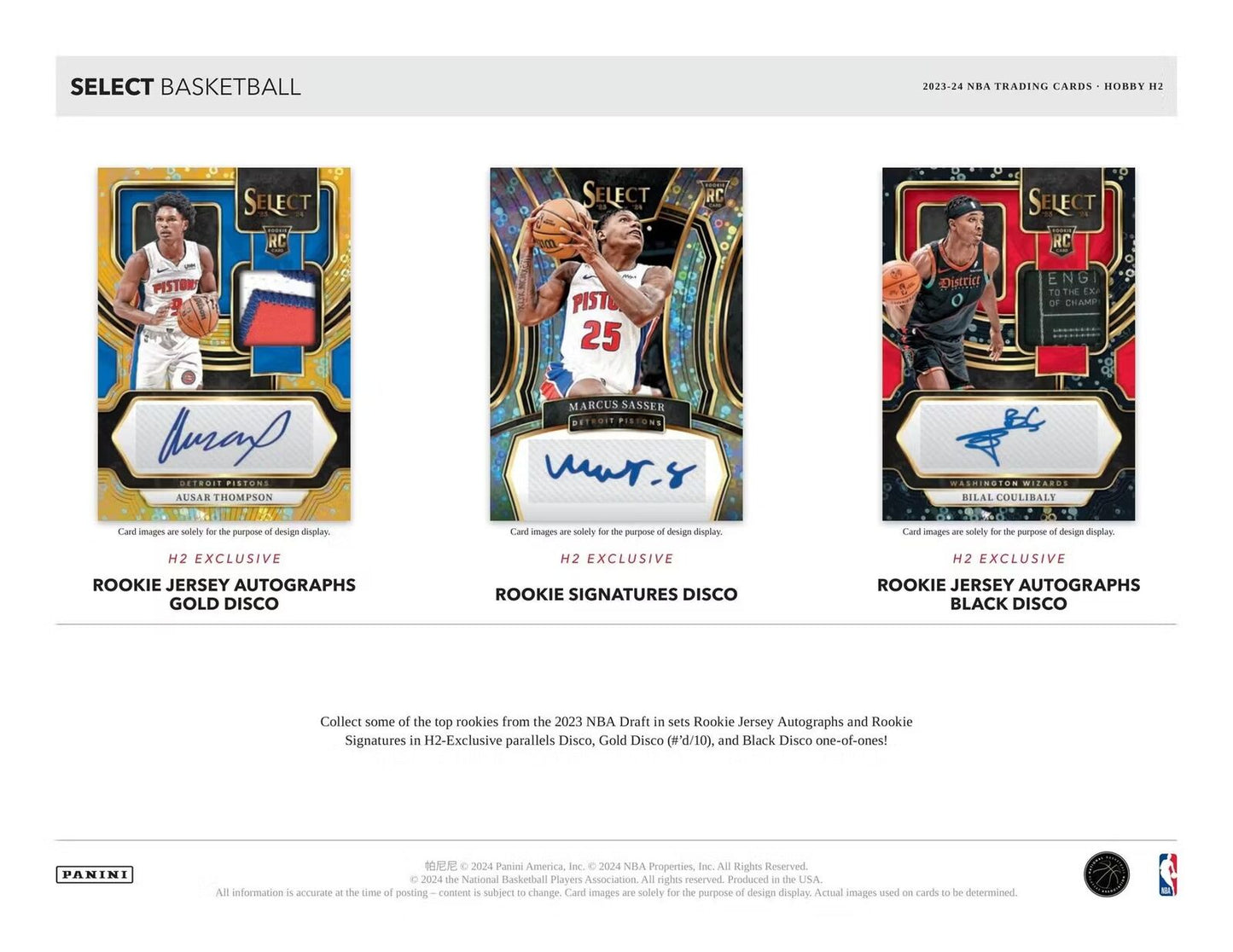 2023 - 24 Panini Select Basketball H2 Box - Columbia Hobby - Sports Card Boxes - Toploaders - Card Savers
