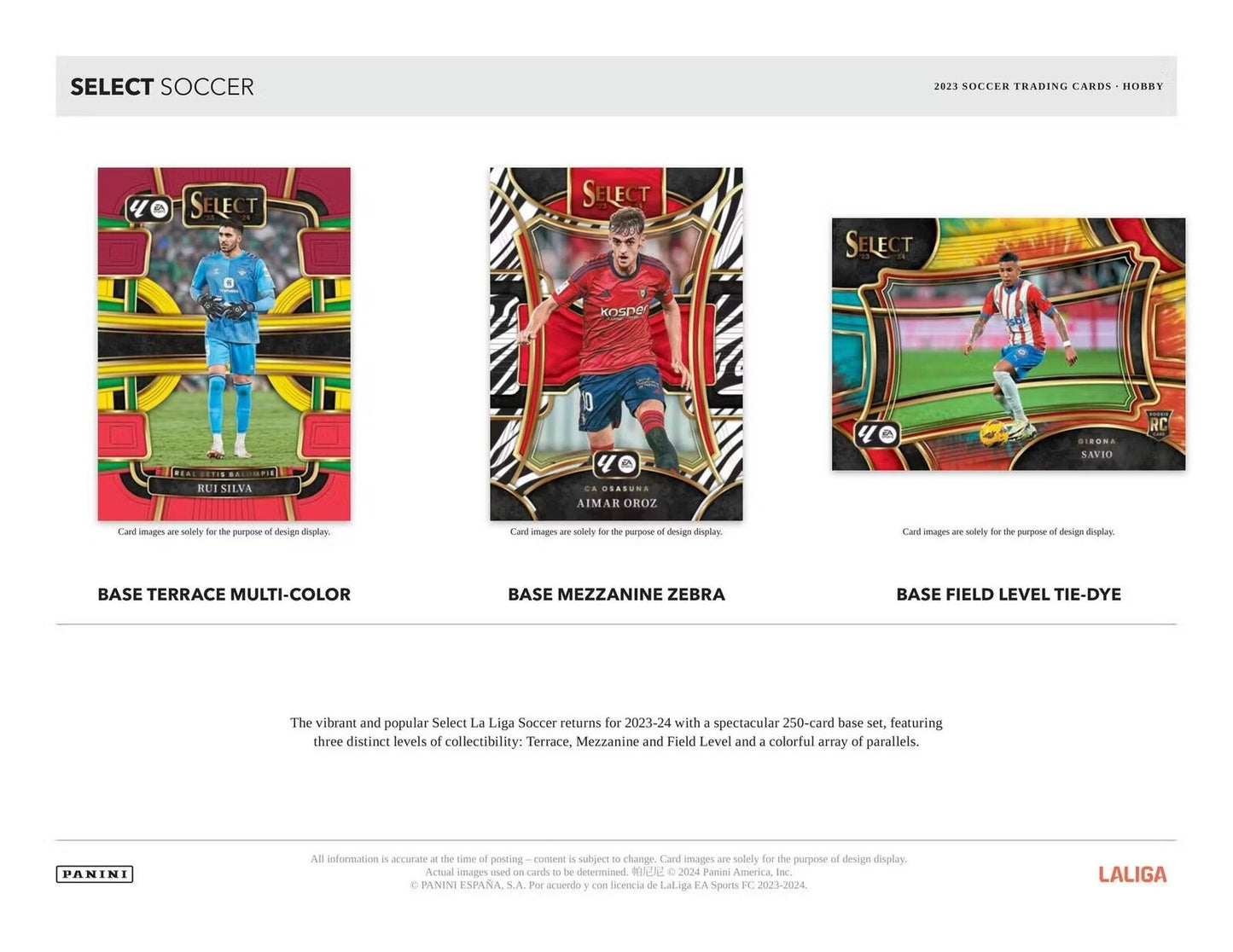 2023 - 24 Panini Select La Liga Soccer Hobby Box - Columbia Hobby - Sports Card Boxes - Toploaders - Card Savers