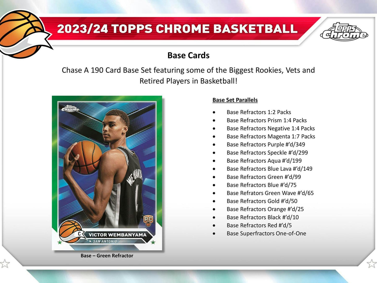 2023 - 24 Topps Chrome Basketball Hobby Box - Columbia Hobby - Sports Card Boxes - Toploaders - Card Savers
